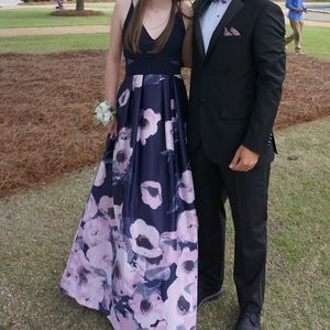 David’s Bridal Floral Prom Dress